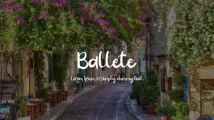 Ballete Font