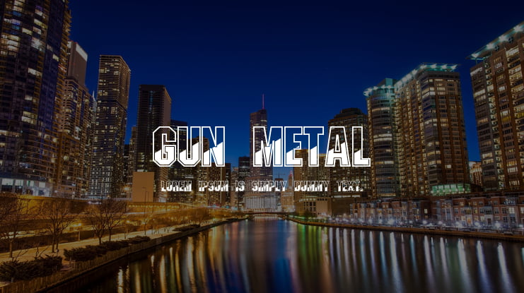 Gun Metal Font