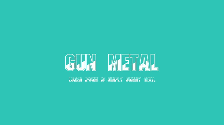 Gun Metal Font