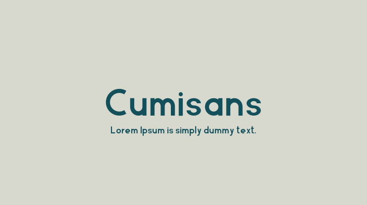 Cumisans Font