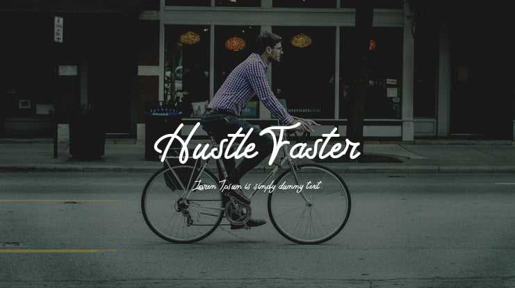 Hustle Faster Font