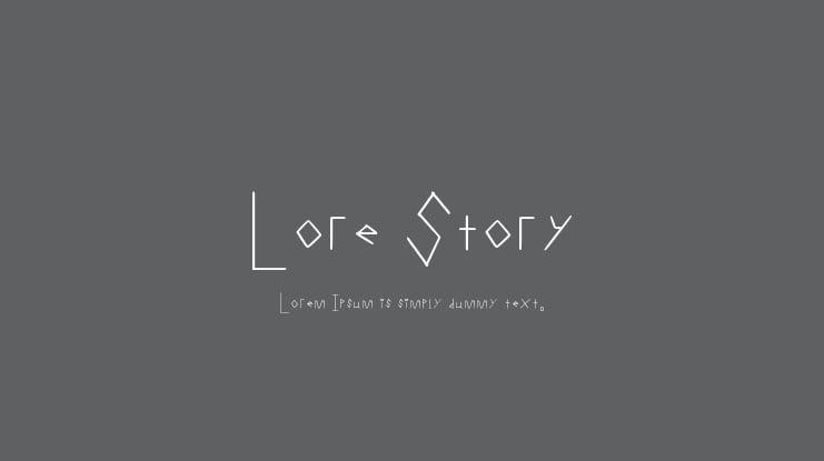 Lore Story Font
