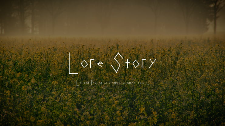 Lore Story Font