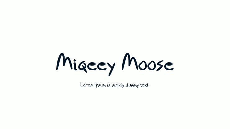 Miqeey Moose Font