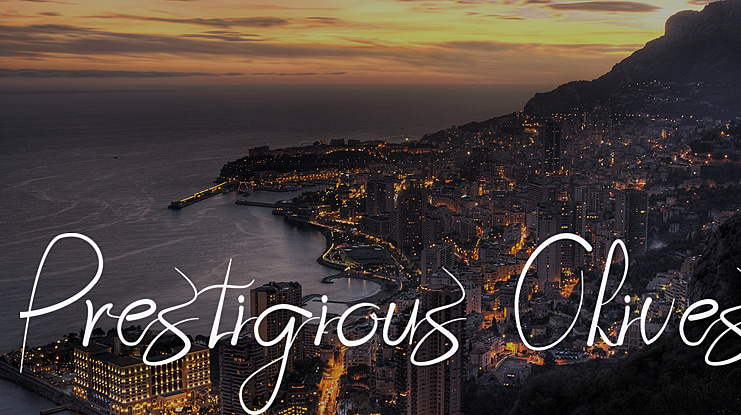 Prestigious Olives Font