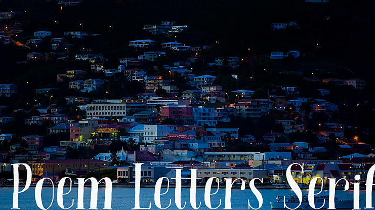Poem Letters Serif Font