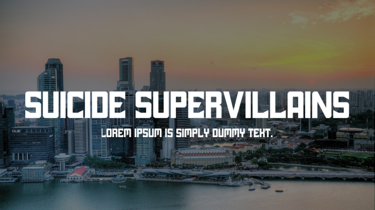Suicide SuperVillains Font