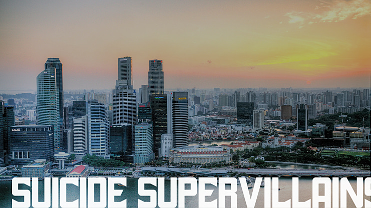 Suicide SuperVillains Font