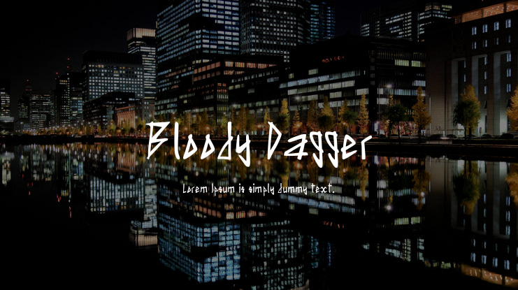 Bloody Dagger Font