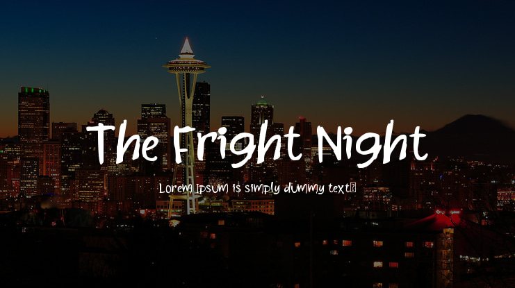 The Fright Night Font