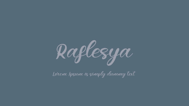 Raflesya Font