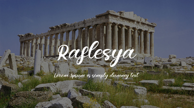 Raflesya Font