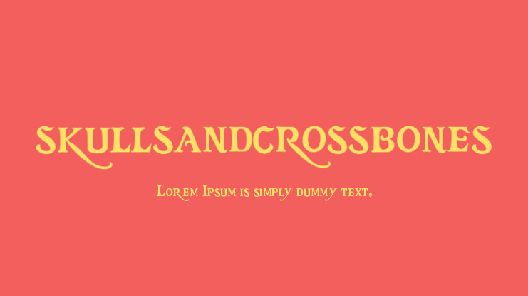 skullsandcrossbones Font