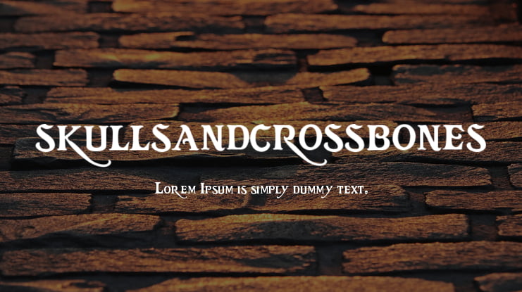 skullsandcrossbones Font