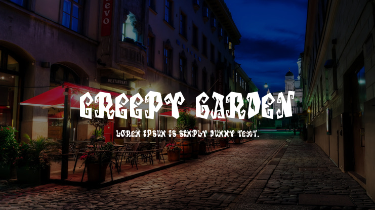 Creepy Garden Font