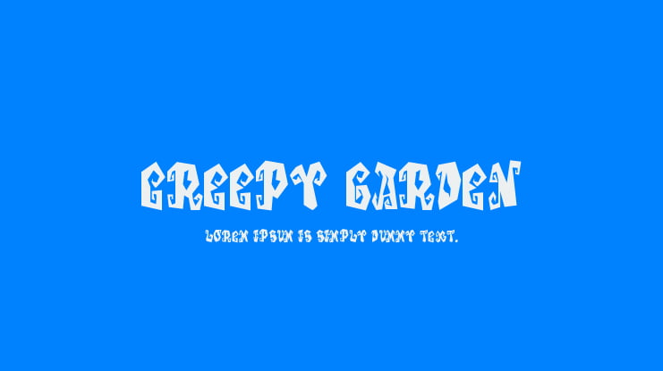 Creepy Garden Font