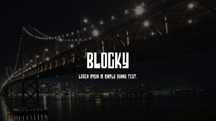 Blocky Font