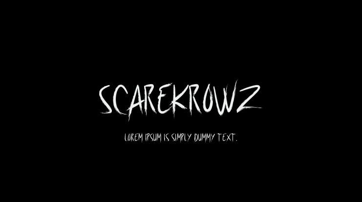 Scarekrowz Font