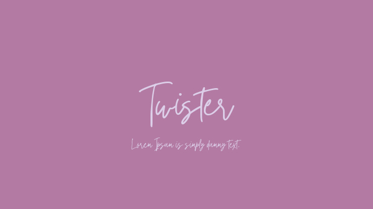 Twister Font
