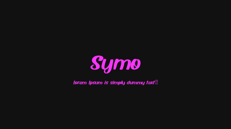 Symo Font