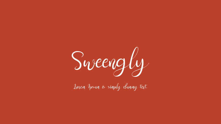 Sweengly Font