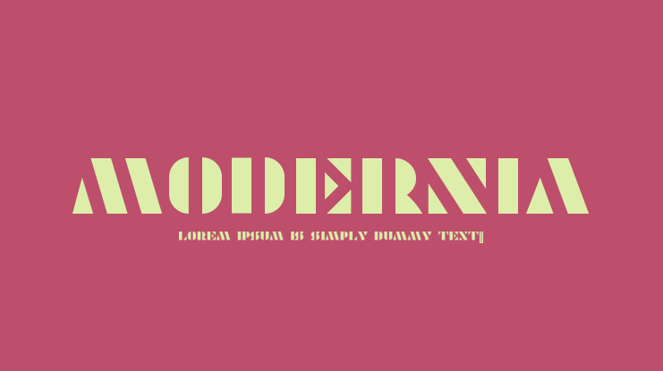 Modernia Font