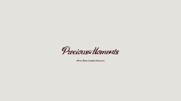 PreciousMoments Font