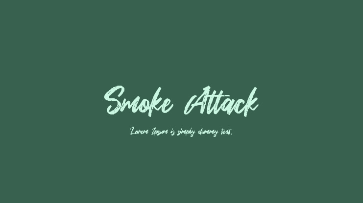 Smoke Attack Font