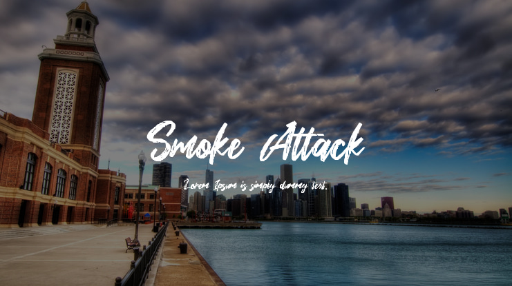 Smoke Attack Font