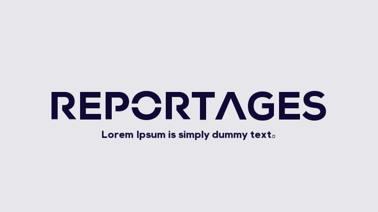 REPORTAGES Font