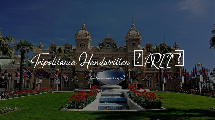 Tripolitania Handwritten (FREE) Font