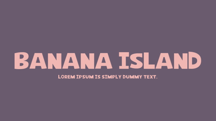 Banana Island Font