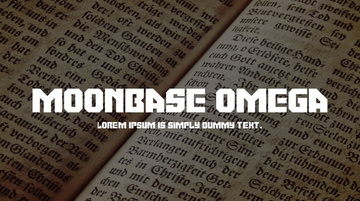 Moonbase Omega Font Family