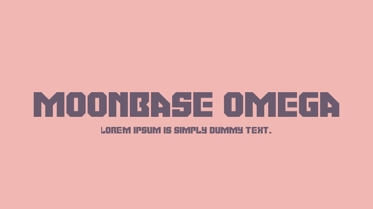 Moonbase Omega Font Family