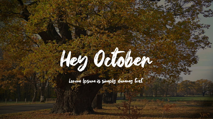 hey october font free download