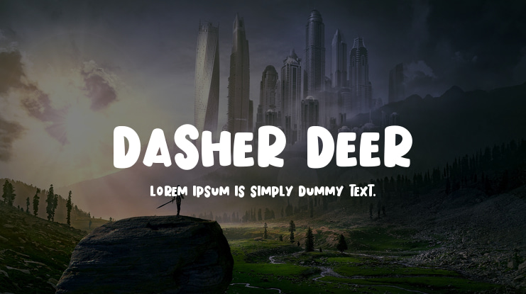 Dasher Deer Font