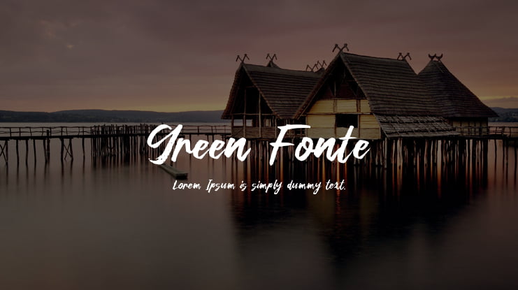 Green Fonte Font