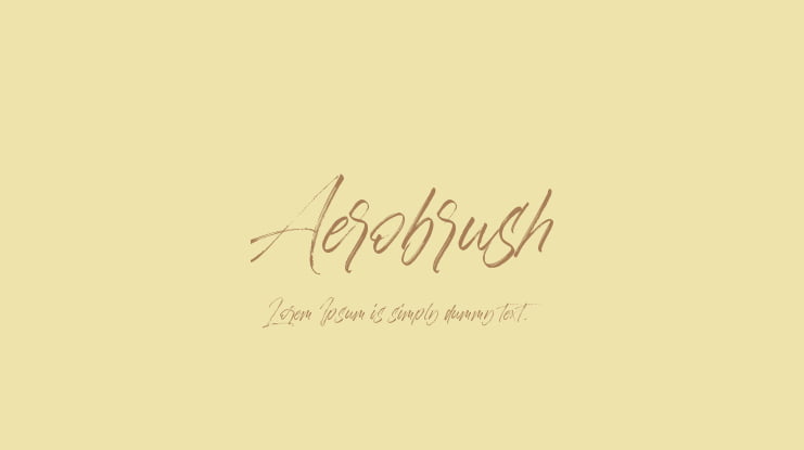 Aerobrush Font