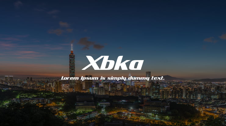 Xbka Font