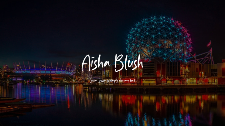 Aisha Blush Font
