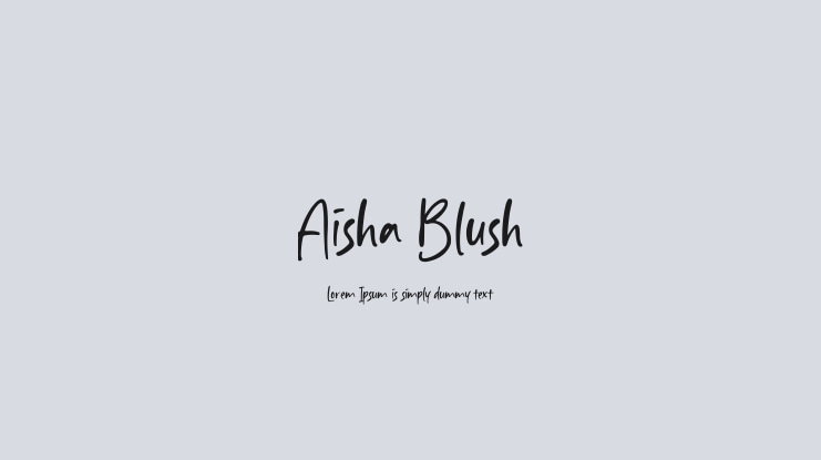 Aisha Blush Font