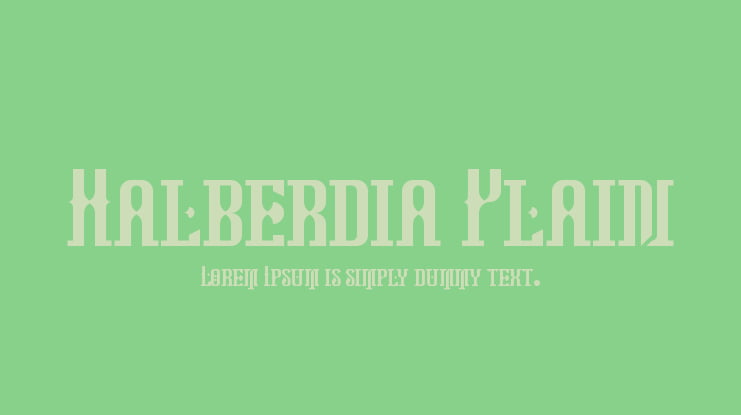 Halberdia Plain Font Family