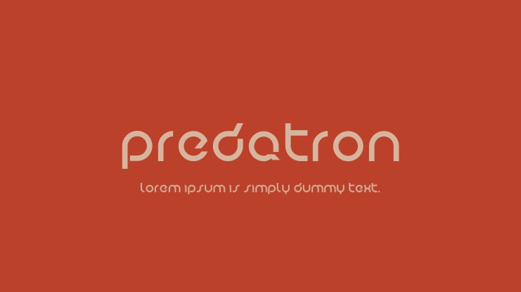 Predatron Font Family