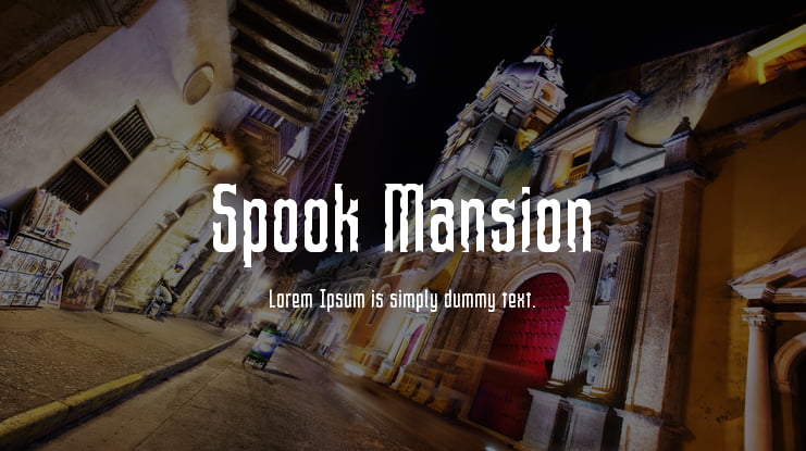 Spook Mansion Font