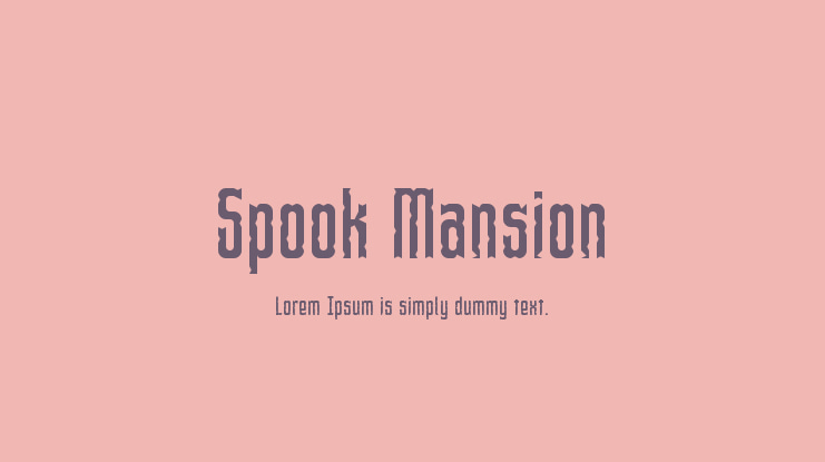 Spook Mansion Font