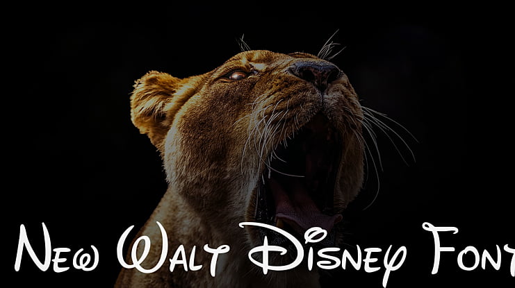 New Walt Disney Font