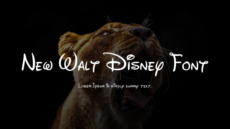 New Walt Disney Font