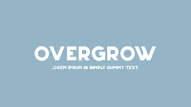 Overgrow Font