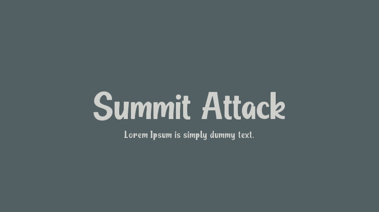 Summit Attack Font