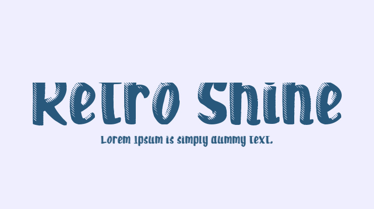 Retro Shine Font